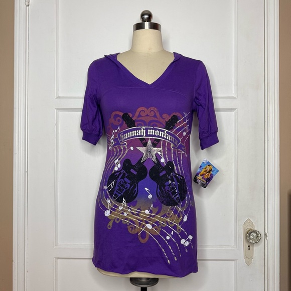 Hannah Montana Tops - Hannah Montana purple tee